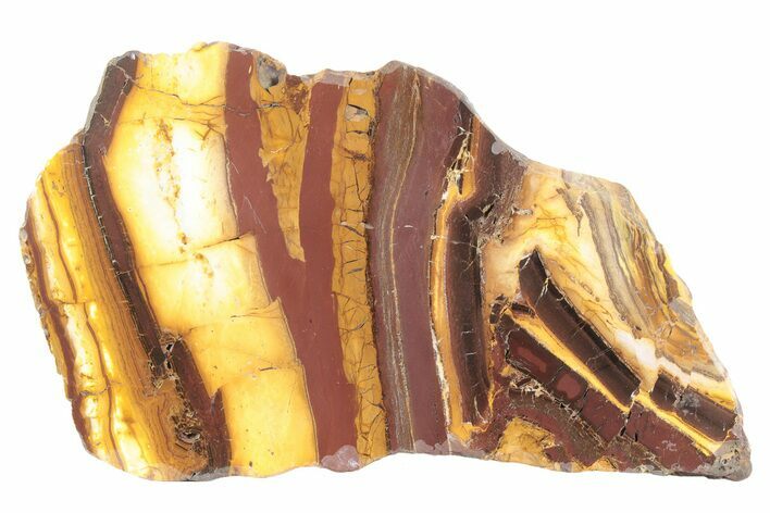 Polished Desert Sunset Banded Iron Slab - Western Australia #234796